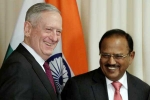 Pompeo, Ajit Doval, ajit doval holds talks with pompeo mattis in u s, Navtej singh sarna