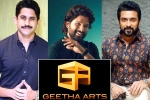 Geetha Arts new announcements, Geetha Arts latest updates, geetha arts to announce three pan indian films, Suriya