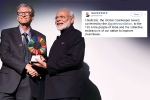 Swachh Bharat Abhiyan in 2014, Bill and Melinda Gates Foundation, narendra modi receives global goalkeeper award, Melinda gates