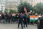 pulwama attack, protest pakistan commission london, indians protest in london over pulwama terror attack, London attack