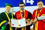 Ram Charan, Ram Charan Doctorate pictures, ram charan felicitated with doctorate in chennai, University