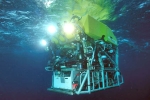 Titanic tourist submarine visuals, French robot, a submersible robot in search of titanic tourist submarine, French robot