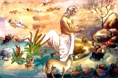 Yudhishthira Reaches Heaven With His Earthly Form Yudhishthira Reaches Heaven With His Earthly Form