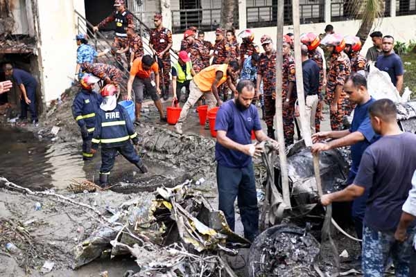 16 dead after Bangladesh Air Force jet crashes into Dhaka school