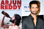 Shahid Kapoor updates, Shahid Kapoor, arjun reddy goes to bollywood, Padmavati