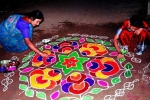 simple rangoli, hindu traditions, spiritual and cultural significance of making rangoli outside the house, Ancient india